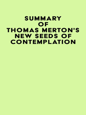 cover image of Summary of Thomas Merton's New Seeds of Contemplation